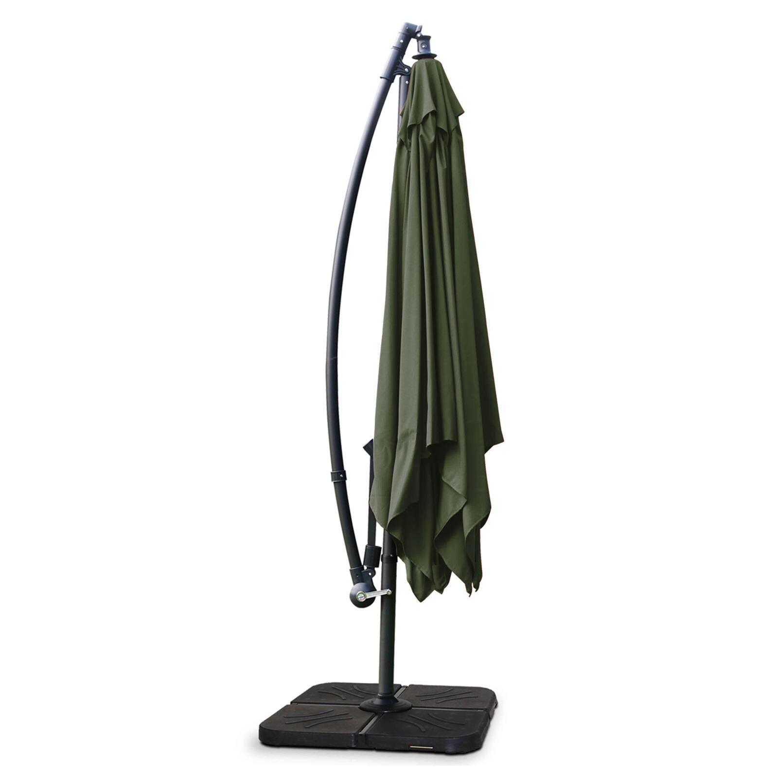 Parasol excéntrico 3x3 m cuadrado