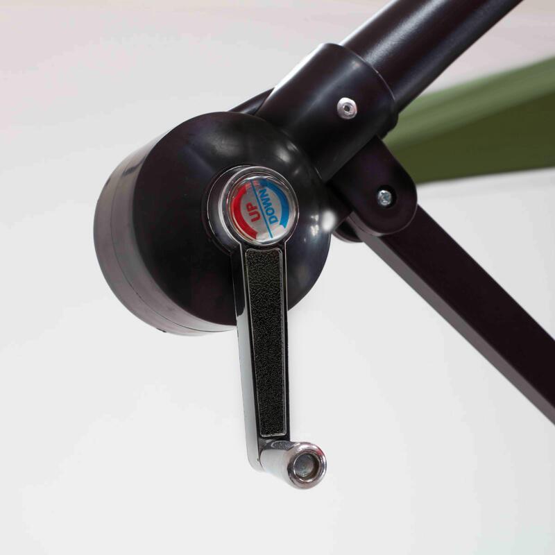 Parasol excéntrico 3x3 m cuadrado (5/7)