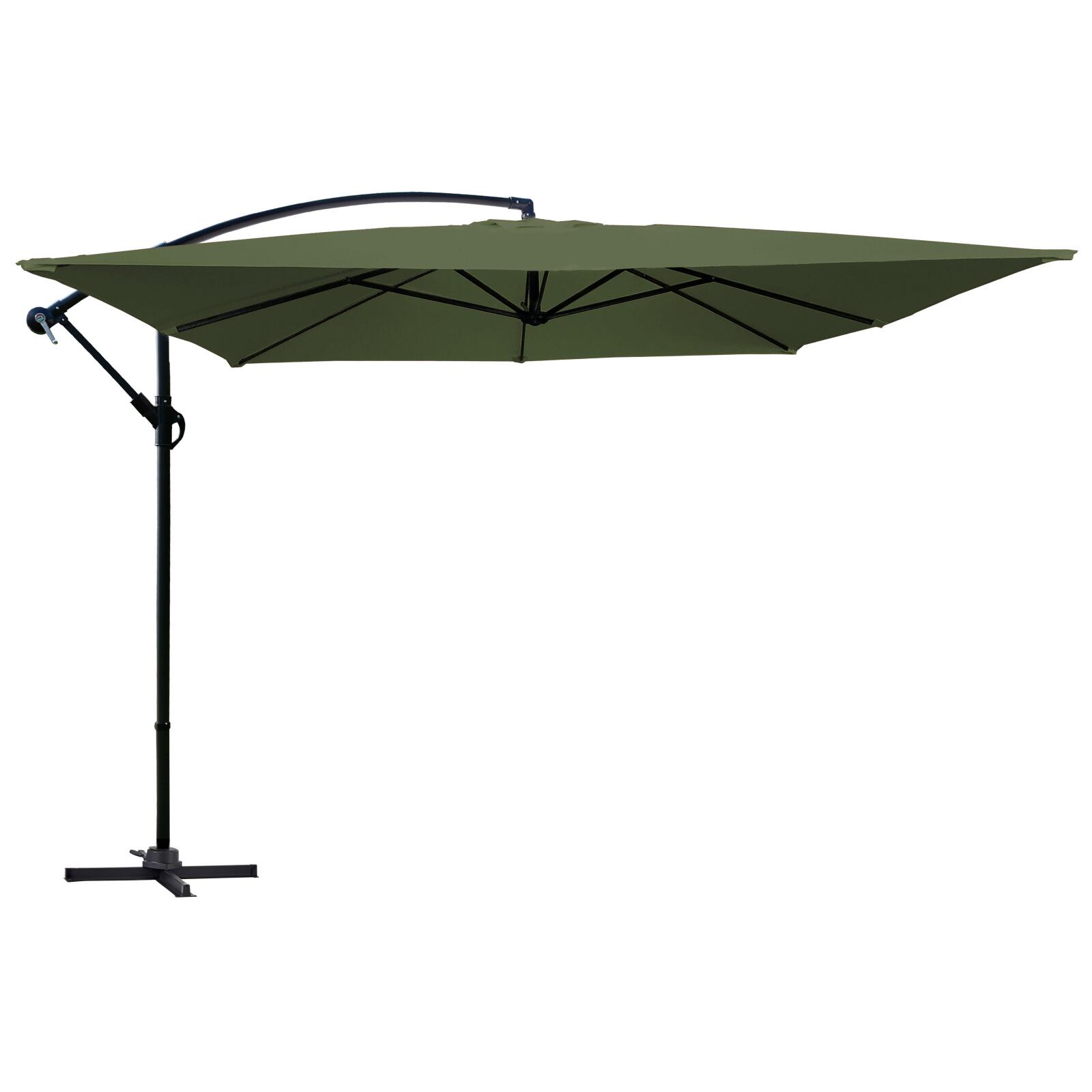 Parasol excéntrico 3x3 m cuadrado
