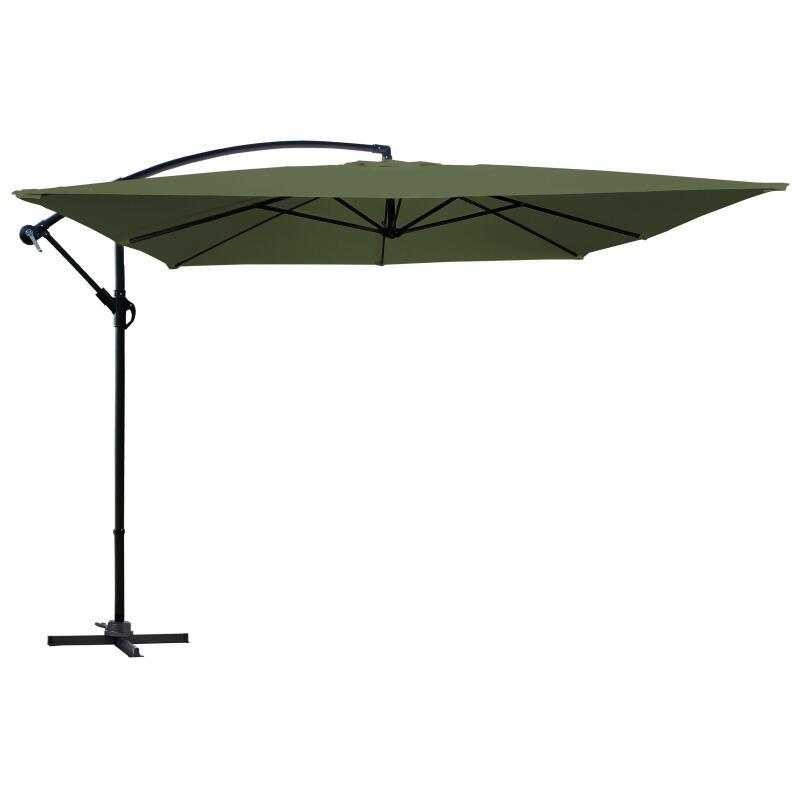 Parasol excéntrico 3x3 m cuadrado