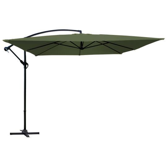 Parasol excéntrico 3x3 m cuadrado | Oviala