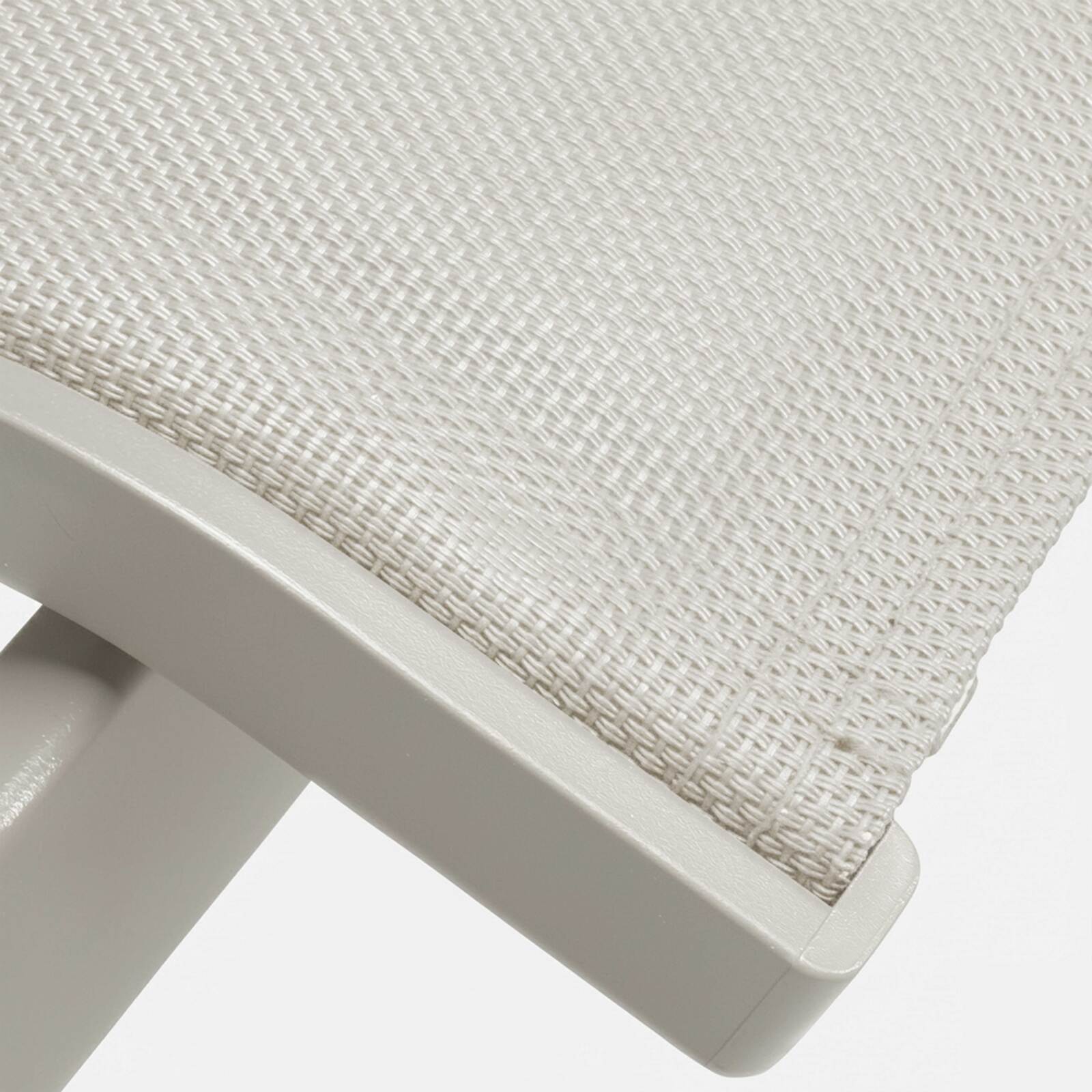 Sillas de jardín de aluminio y textileno con reposabrazos - Lote de 2