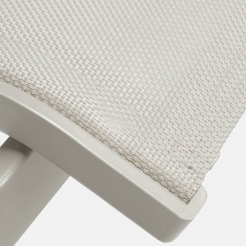 Sillas de jardín de aluminio y textileno con reposabrazos - Lote de 2 (4/5)