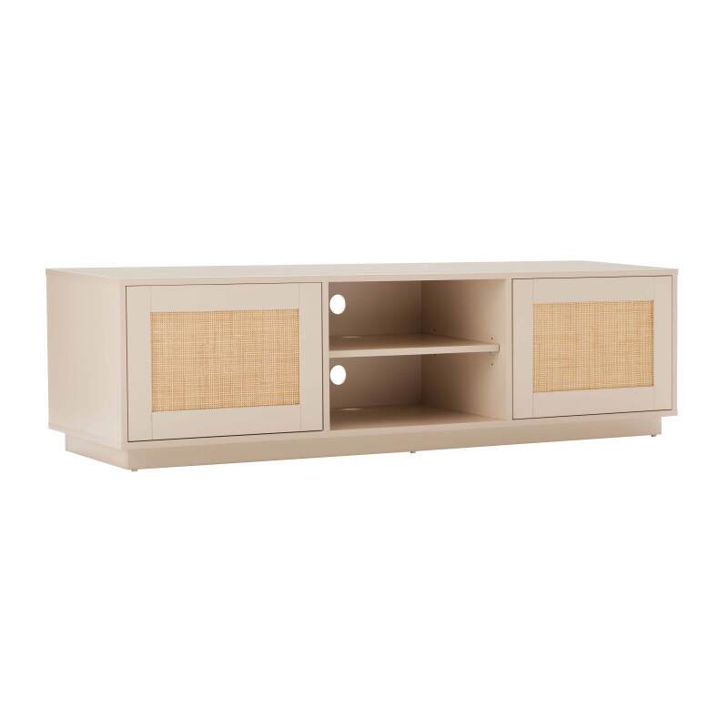 Mueble TV de efecto madera FSC® 160 cm estilo boho