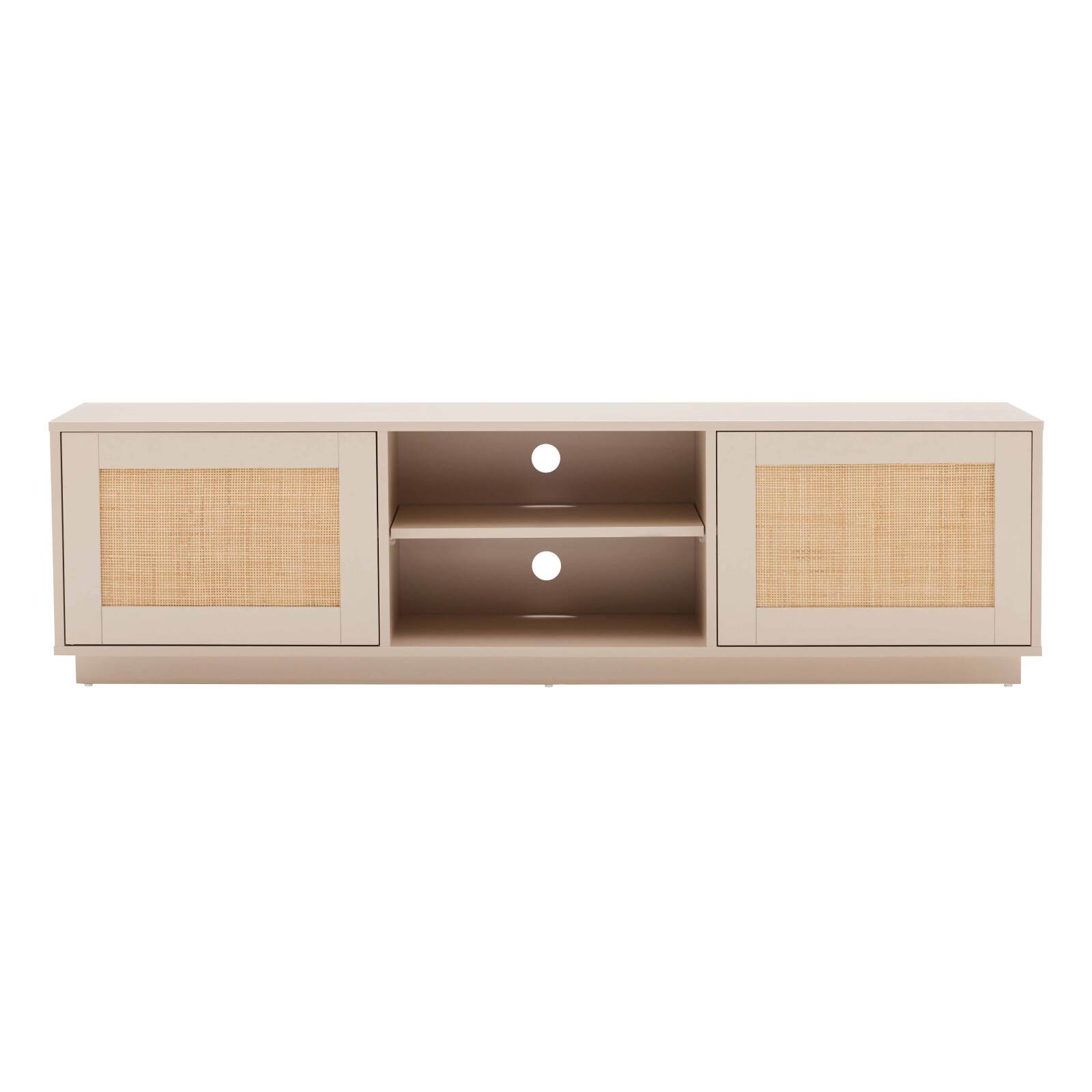 Mueble TV de efecto madera FSC® 160 cm estilo boho