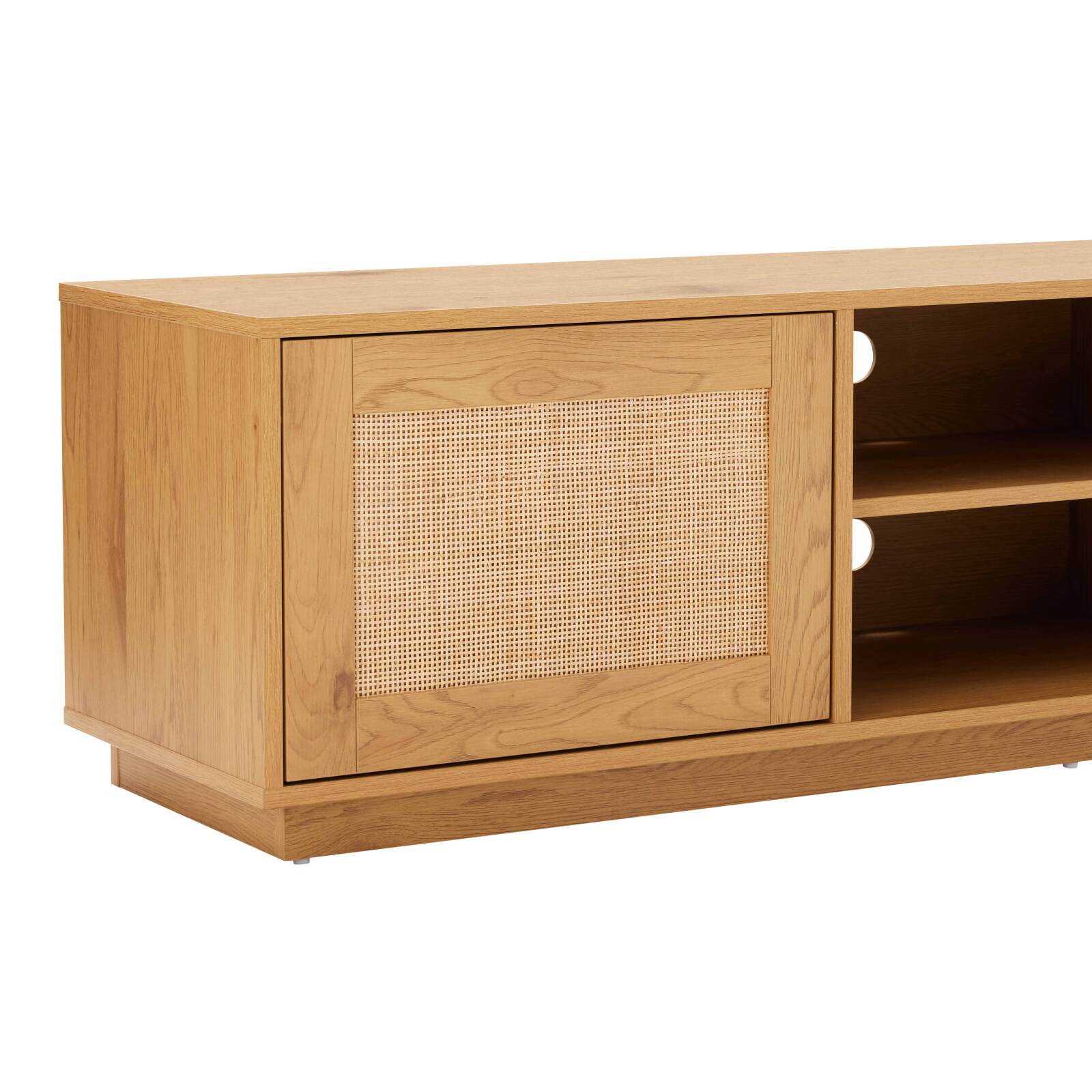 Mueble TV de efecto madera FSC® 160 cm estilo boho