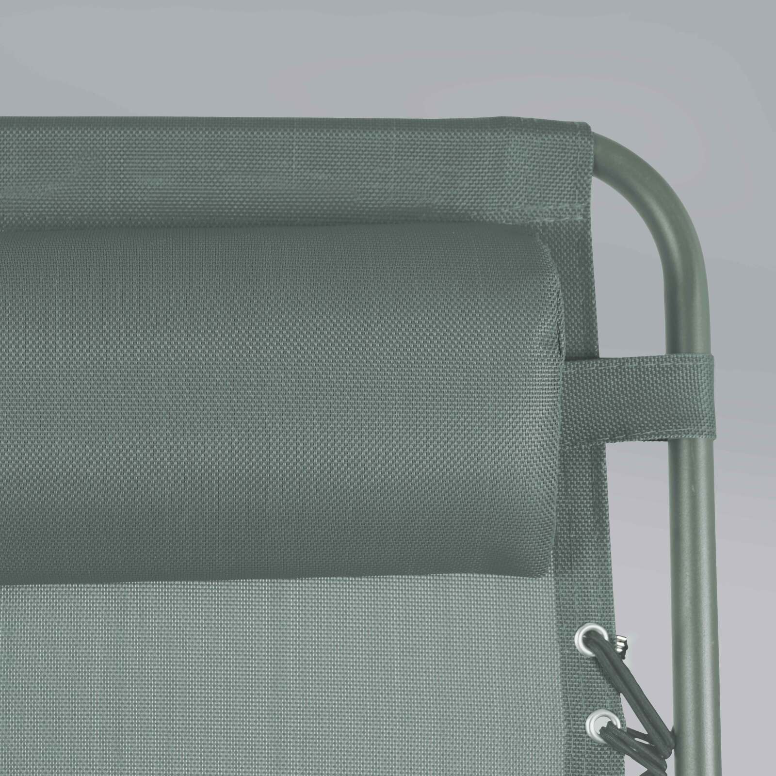 Sillones relax de jardín de metal y textilene reclinables - Lote de 2