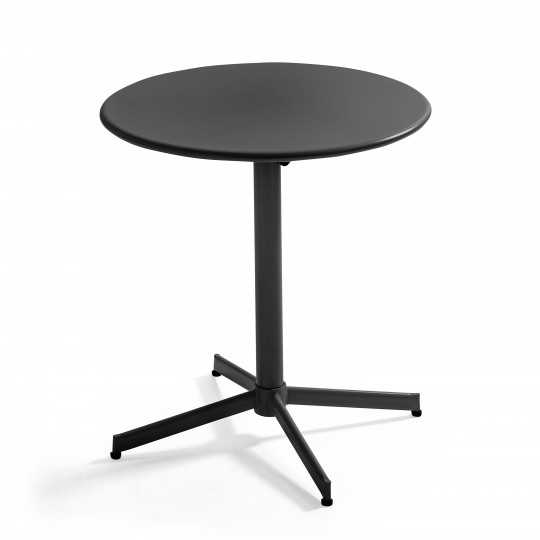 Mesa de jardín redonda con tablero plegable ø70 cm