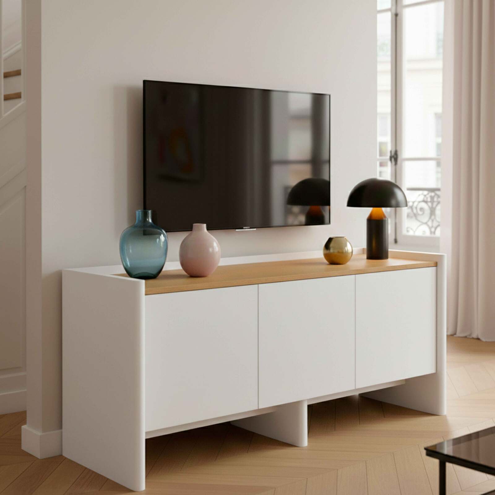 Mueble TV colorido retro 120 cm
