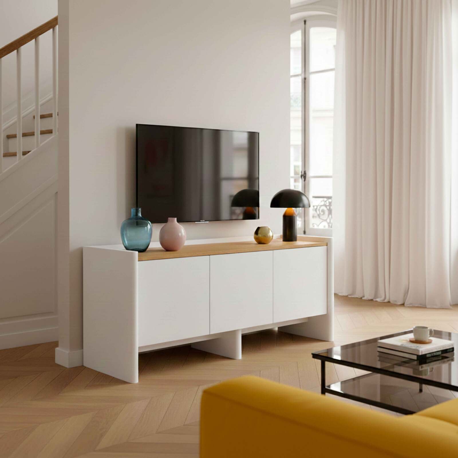 Mueble TV colorido retro 120 cm