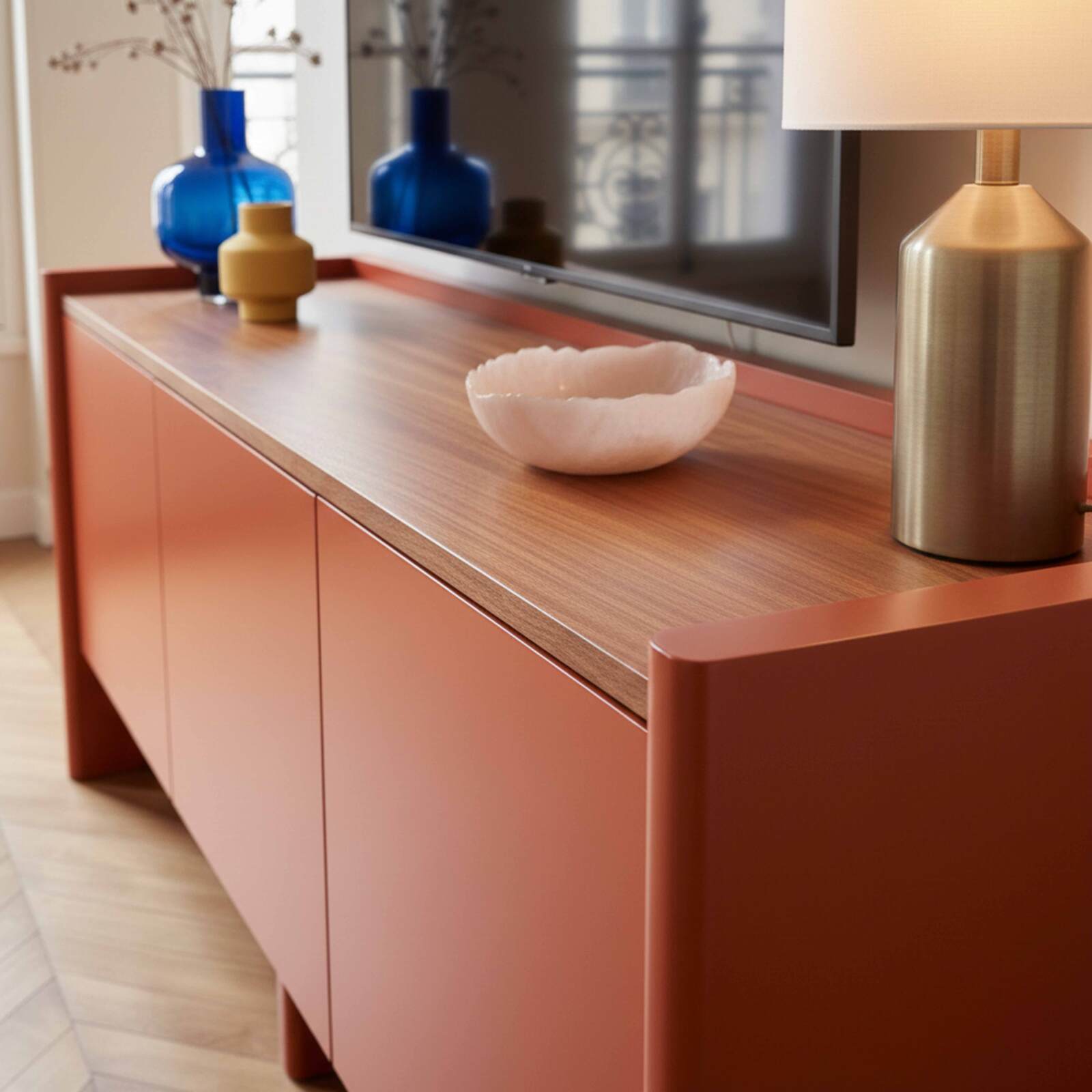 Mueble TV colorido retro 120 cm