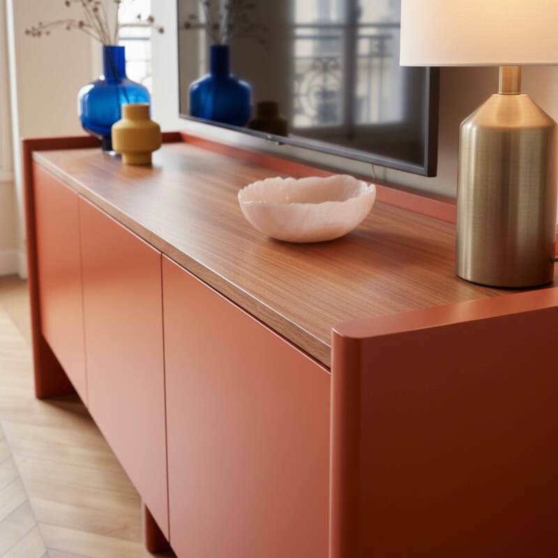 Mueble TV colorido retro 120 cm (3/8)