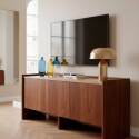 Mueble TV de efecto madera 120 cm con estante