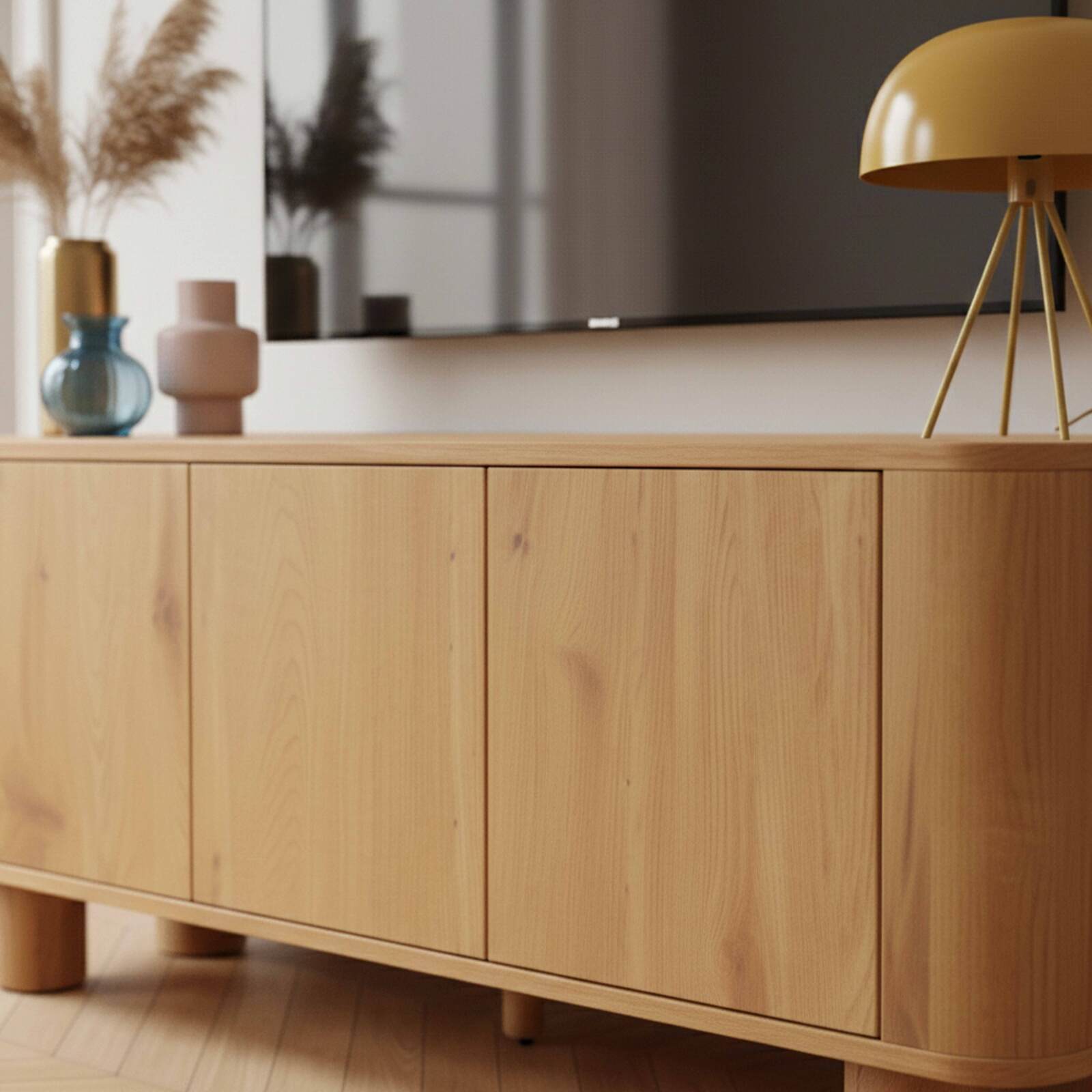 Mueble TV de efecto madera 120 cm