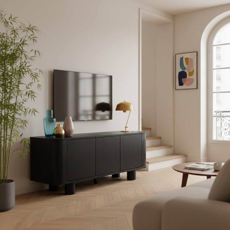 Mueble TV de efecto madera 120 cm