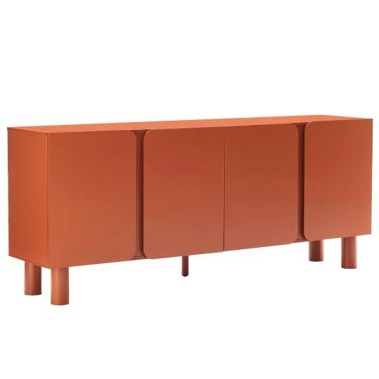Aparador liso FSC® 4 puertas 180 cm | Oviala