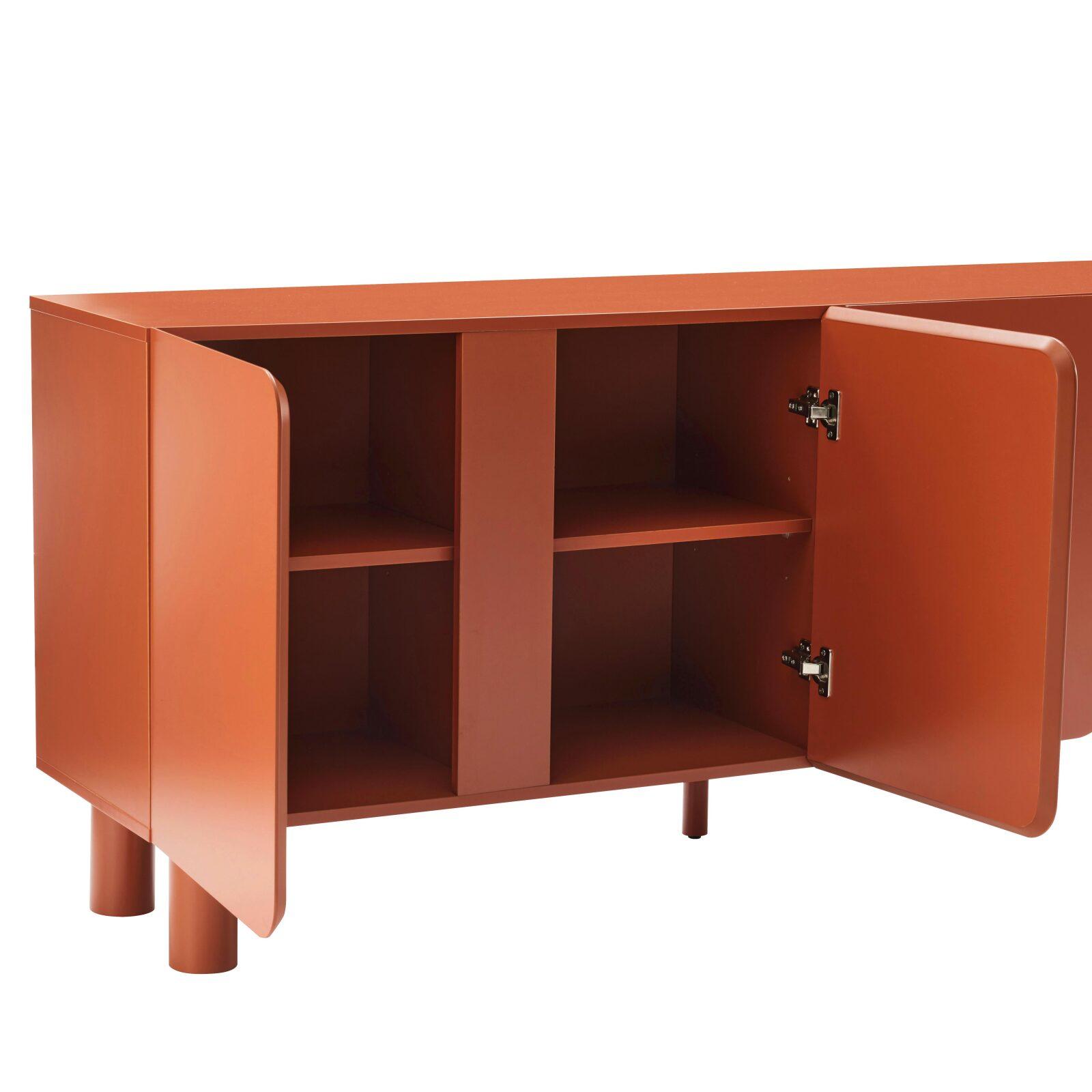 Aparador liso FSC® 4 puertas 180 cm