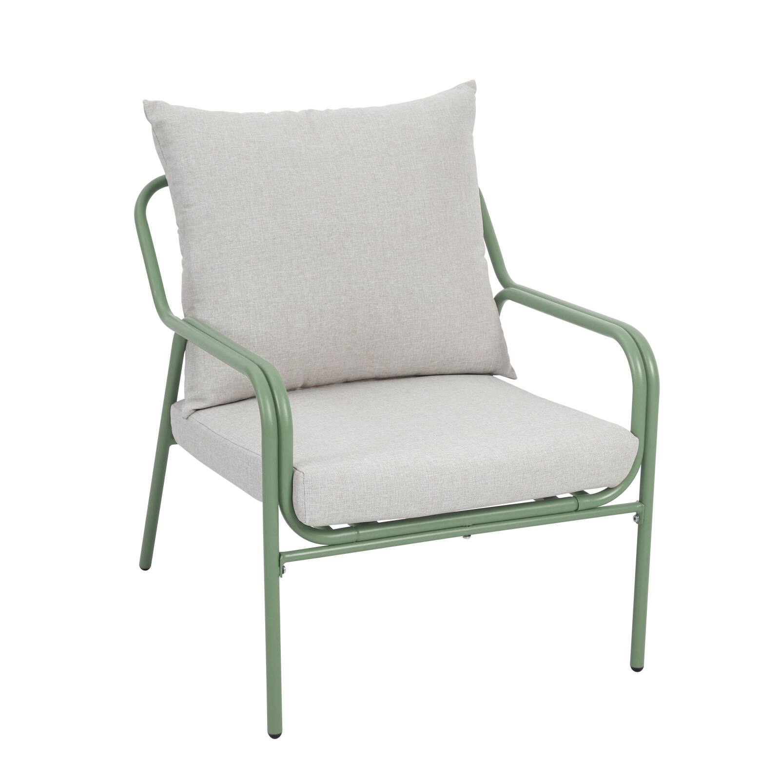 Conjunto de sofás de jardín de metal y cristal templadode de 4 plazas 