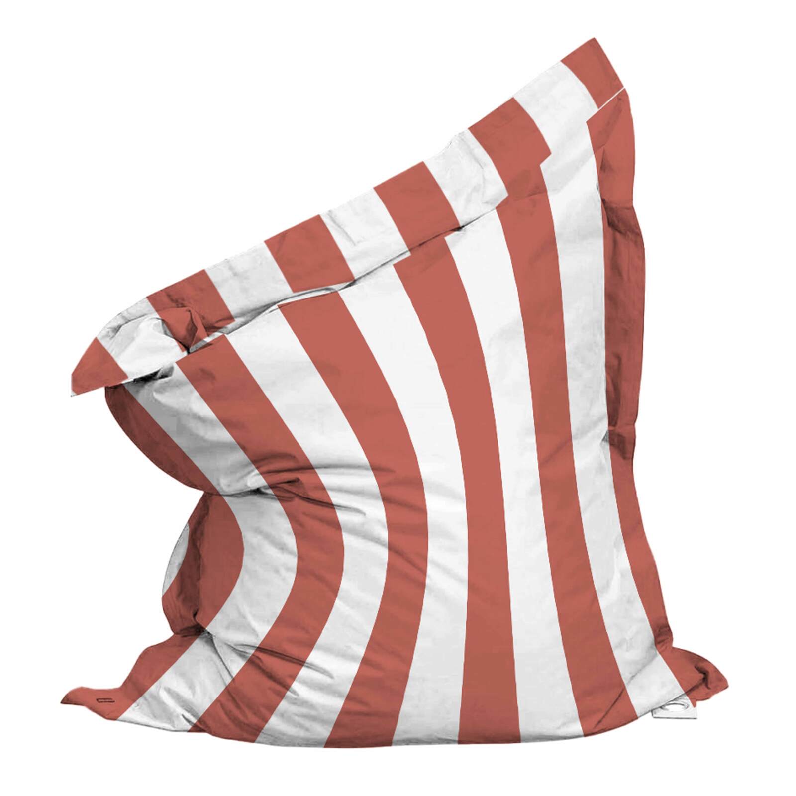 Funda vacía puf a rayas XL exterior impermeable 140x120 cm