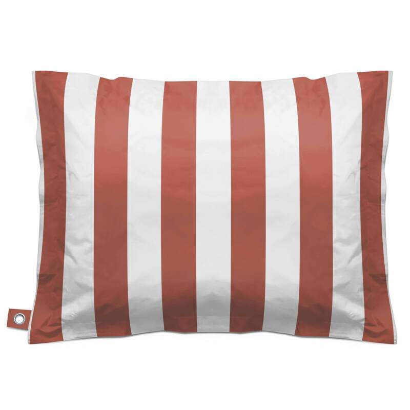Funda vacía puf a rayas XL exterior impermeable 140x120 cm (2/3)