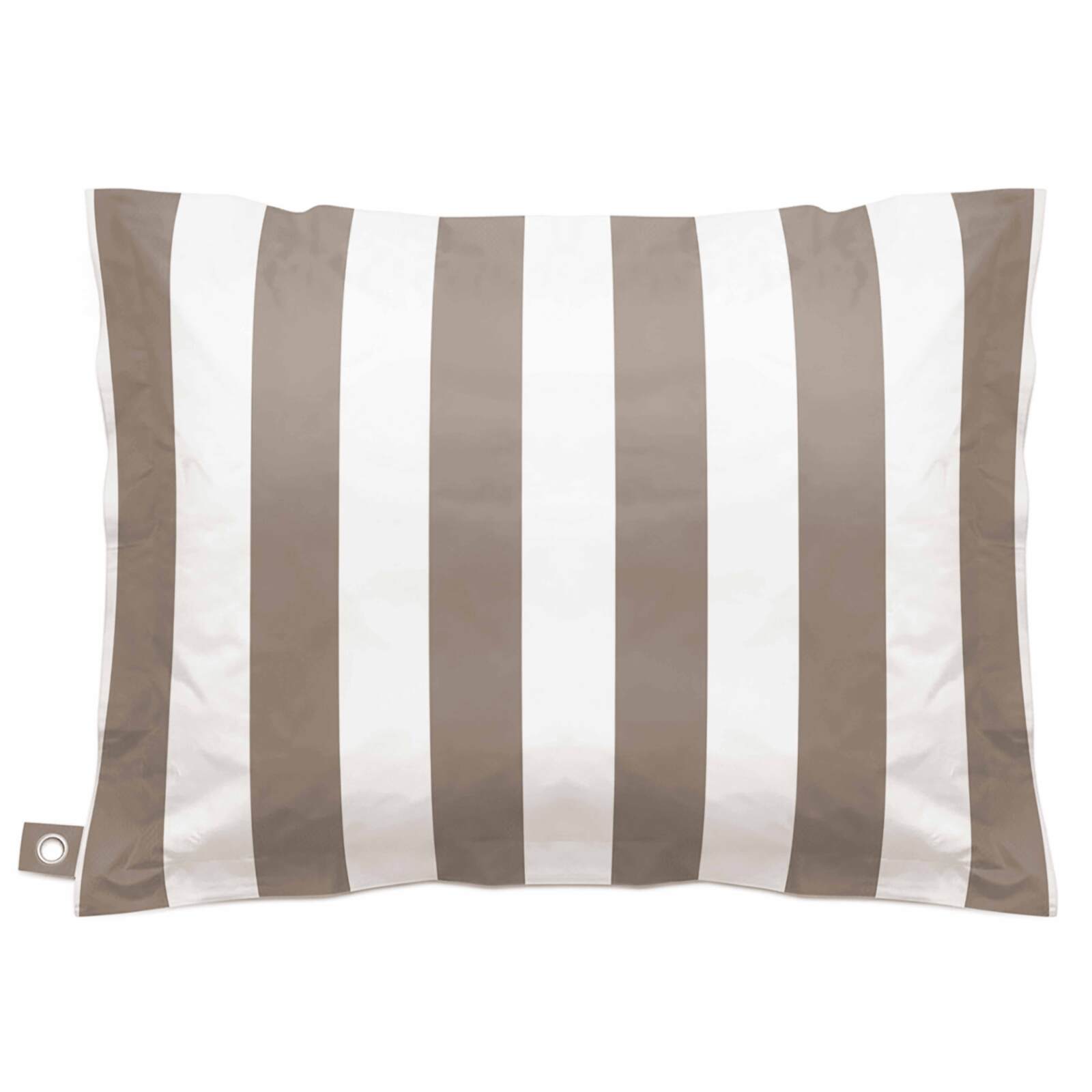 Funda vacía puf a rayas XL exterior impermeable 140x120 cm