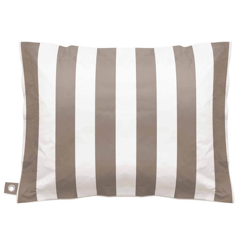Funda vacía puf a rayas XL exterior impermeable 140x120 cm (2/3)