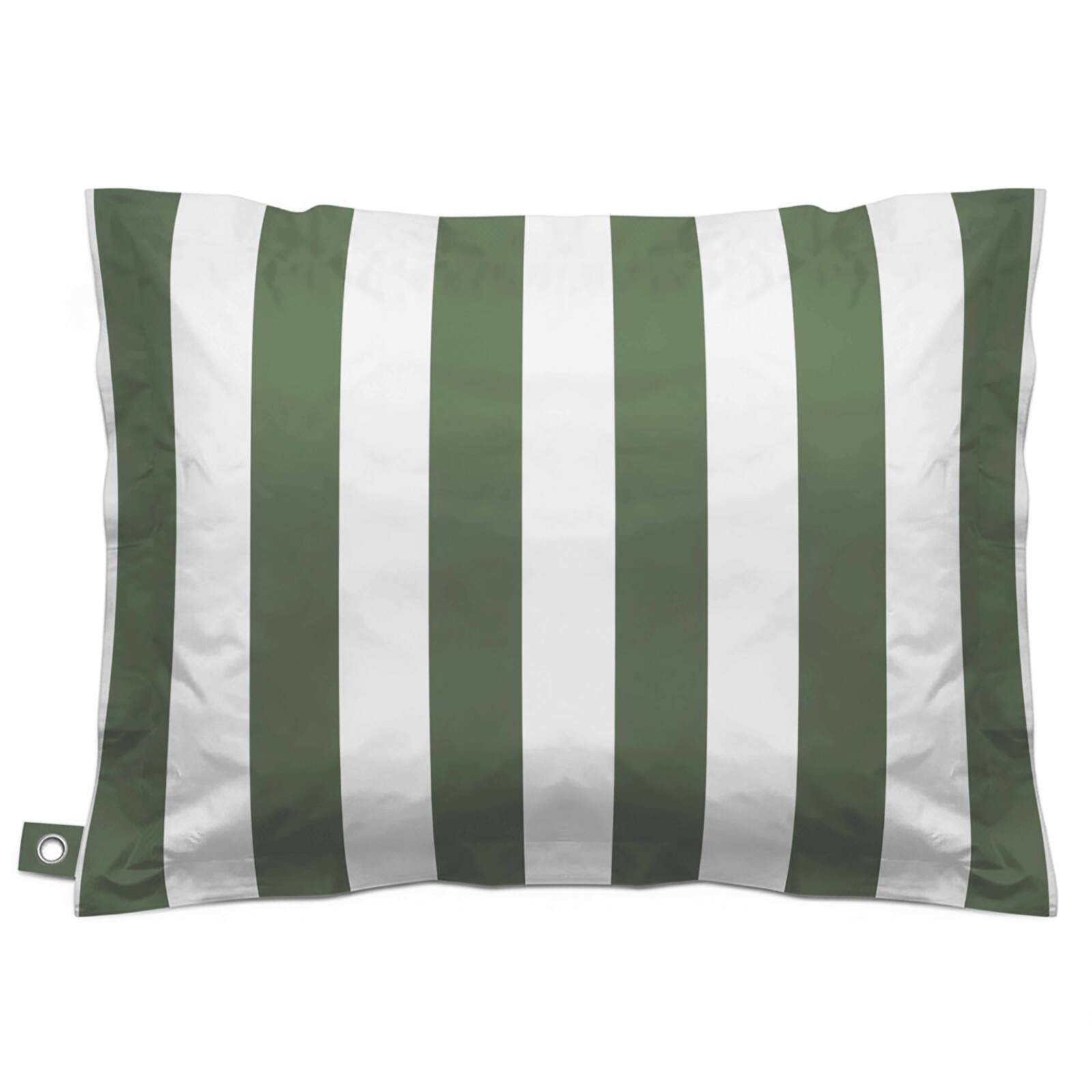 Funda vacía puf a rayas XL exterior impermeable 140x120 cm
