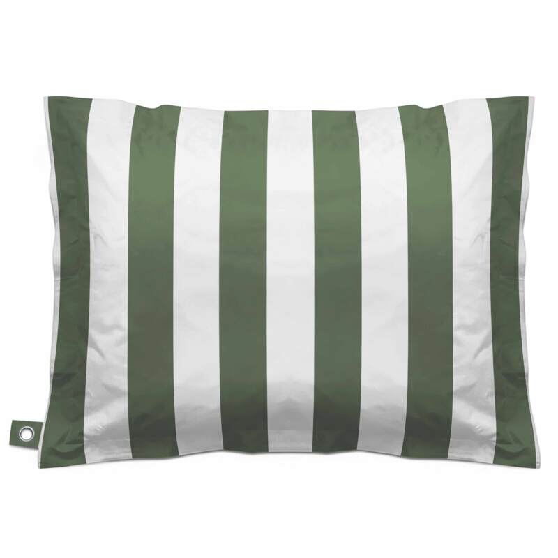 Funda vacía puf a rayas XL exterior impermeable 140x120 cm (2/3)