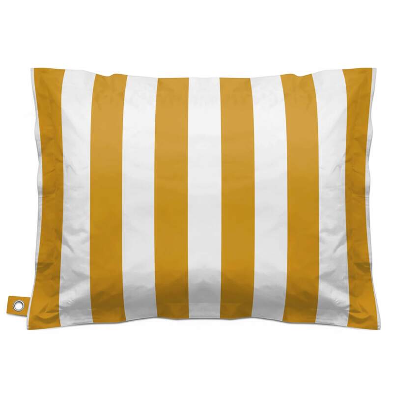 Funda vacía puf a rayas XXL exterior impermeable 180x145 cm