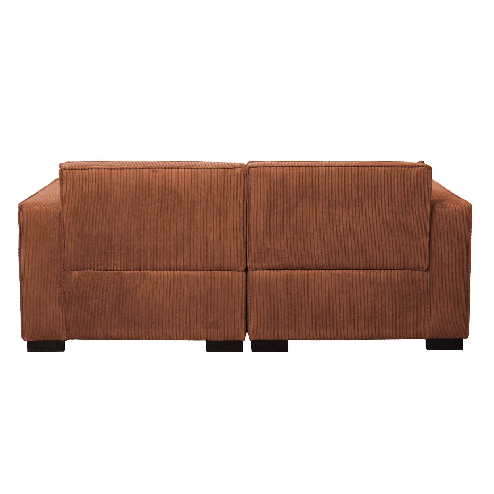 Sofá de 2 plazas de pana con cojines