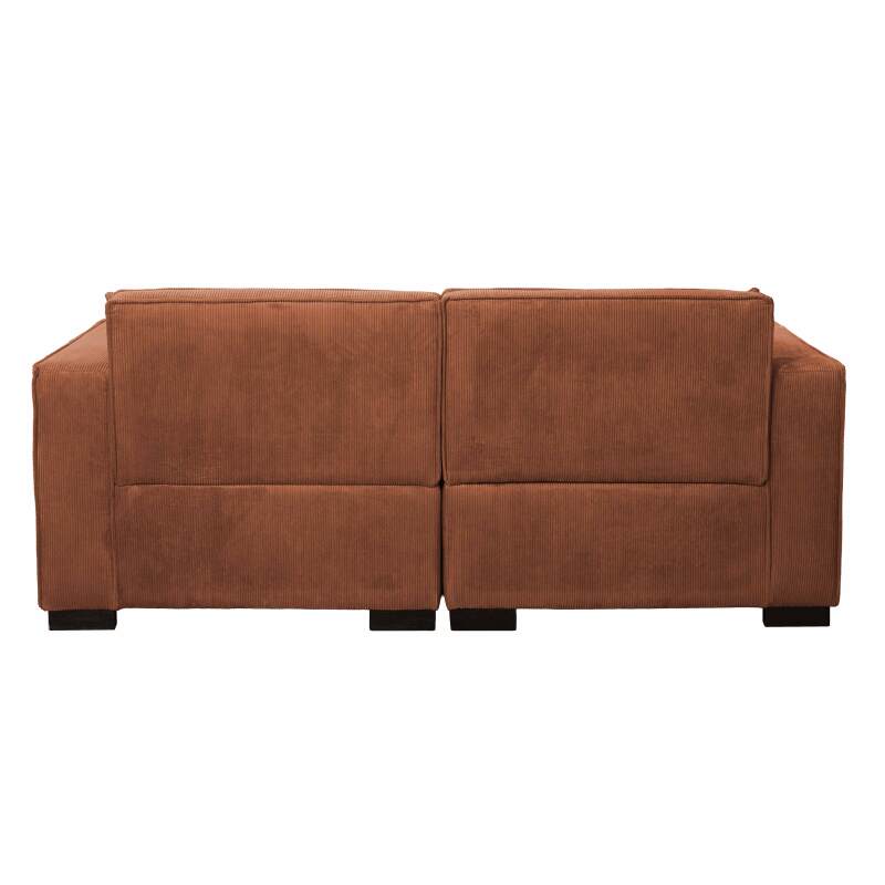 Sofá de 2 plazas de pana con cojines (6/8)