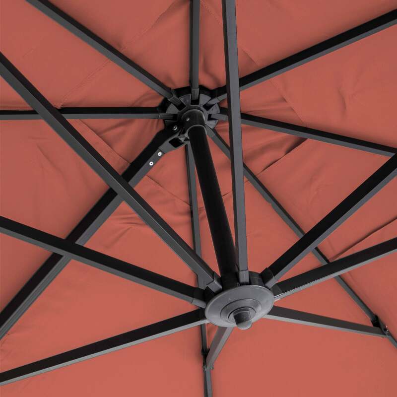 Parasol excéntrico 4x3 m rectangular inclinable y giratorio 360° (5/7)