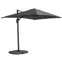 Parasol excéntrico 2x3 m rectangular inclinable giratorio 360° y 4 losas lastradas