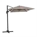Parasol excéntrico 2x3 m rectangular inclinable giratorio 360° y 4 losas de lastre rellenables