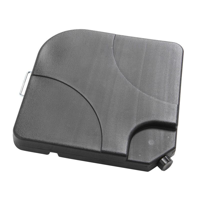 Parasol excéntrico 2x3 m rectangular inclinable giratorio 360° y 4 losas de lastre rellenables (6/7)