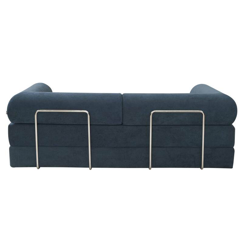 Sofá cama 2 plazas de tela con cojines (4/8)
