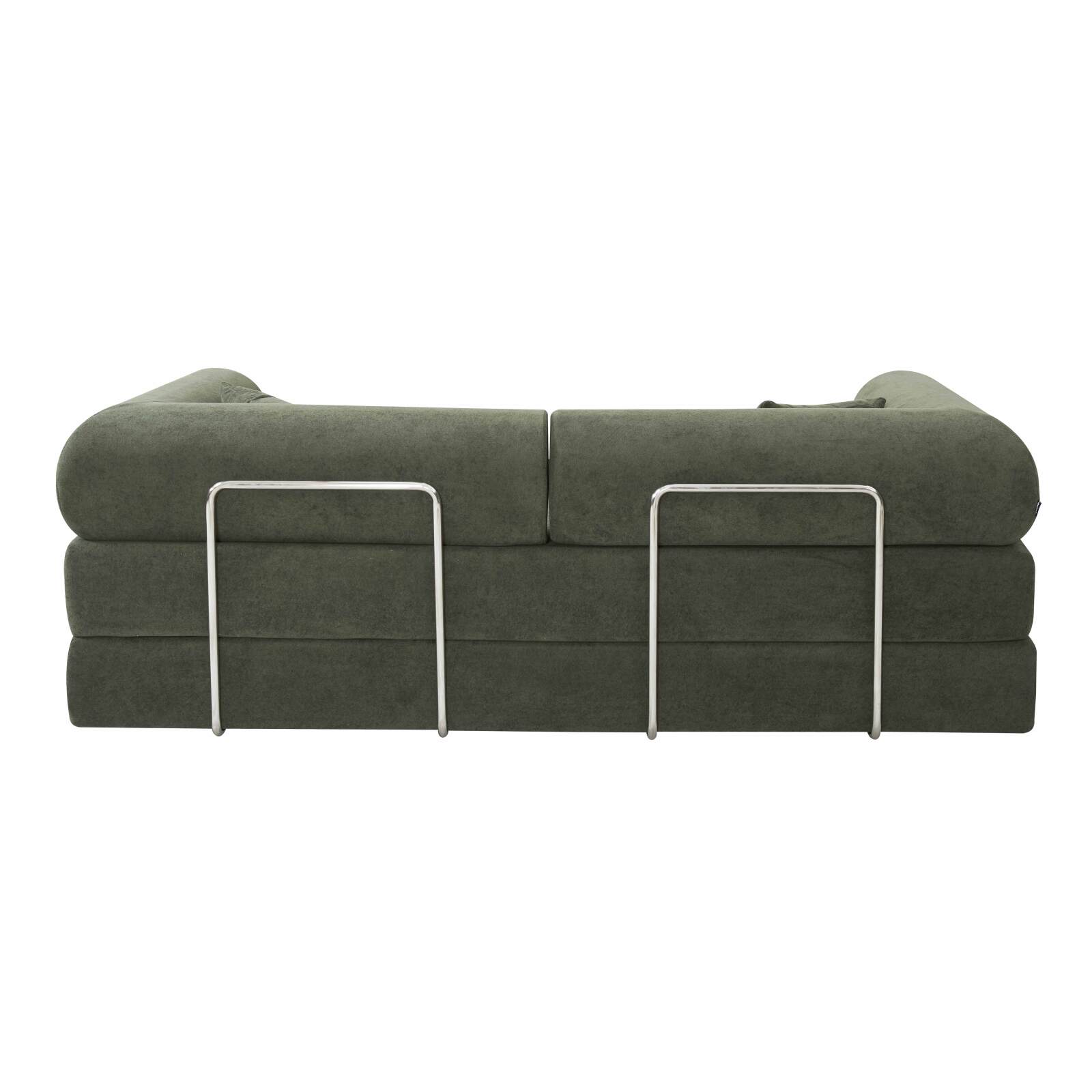 Sofá cama 2 plazas de tela con cojines