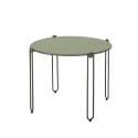 Mesas de centro nido de jardín redondas de metal Ø60x40 cm y Ø45x36 cm - Por 2