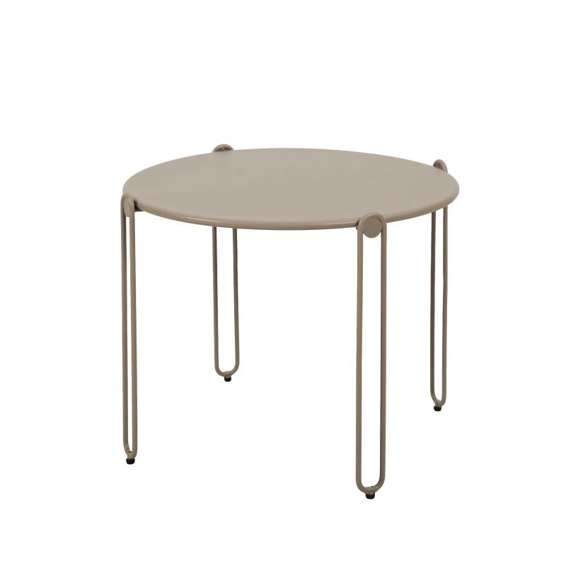 Mesas de centro nido de jardín redondas de metal Ø60x40 cm y Ø45x36 cm - Por 2