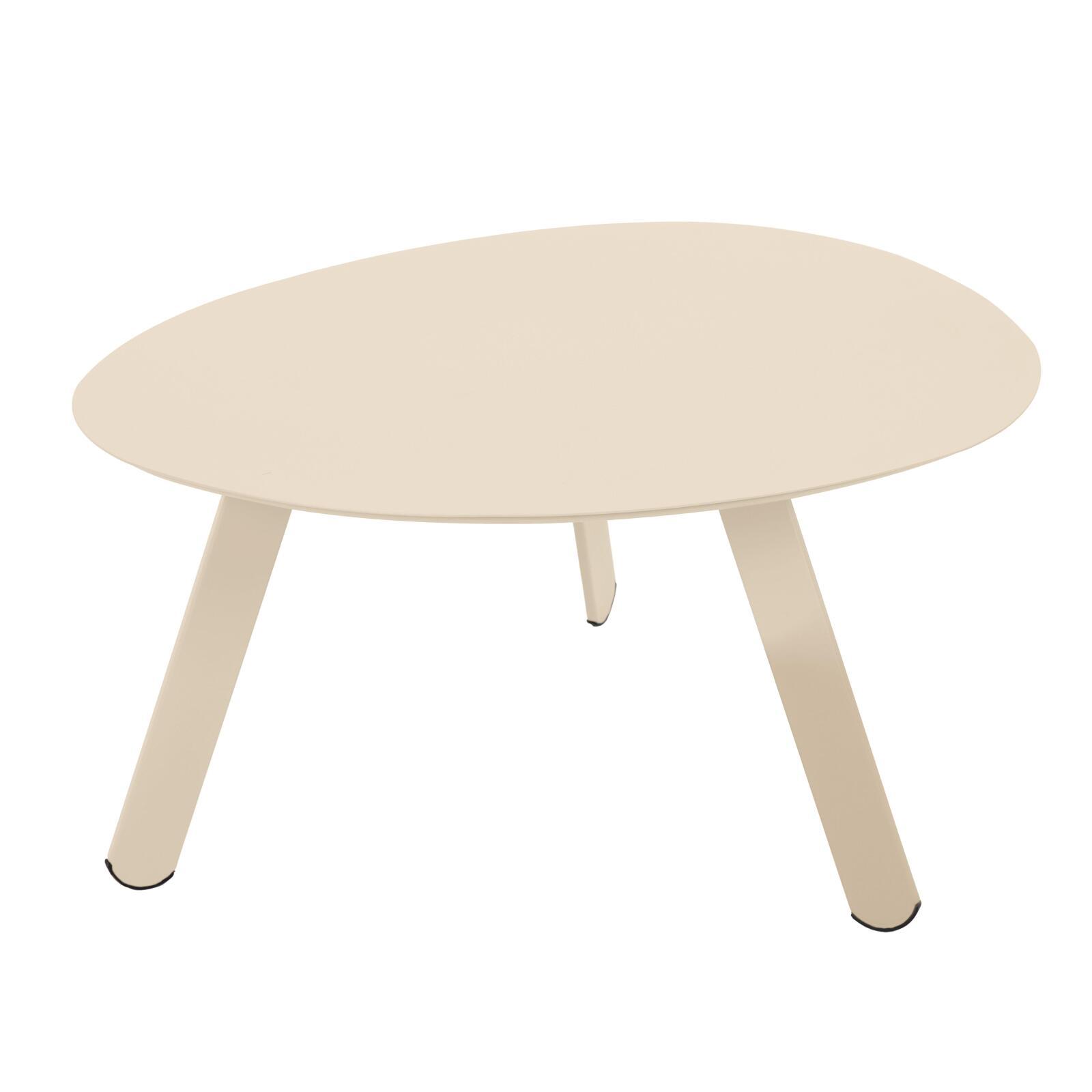 Mesas de centro nido de jardín redondas de metal Ø68x40 cm y Ø55x36 cm - Por 2