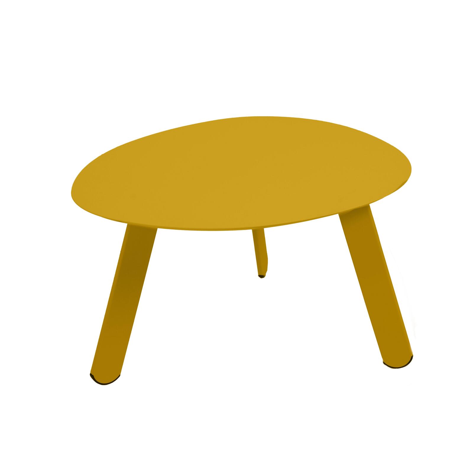 Mesas de centro nido de jardín redondas de metal Ø68x40 cm y Ø55x36 cm - Por 2