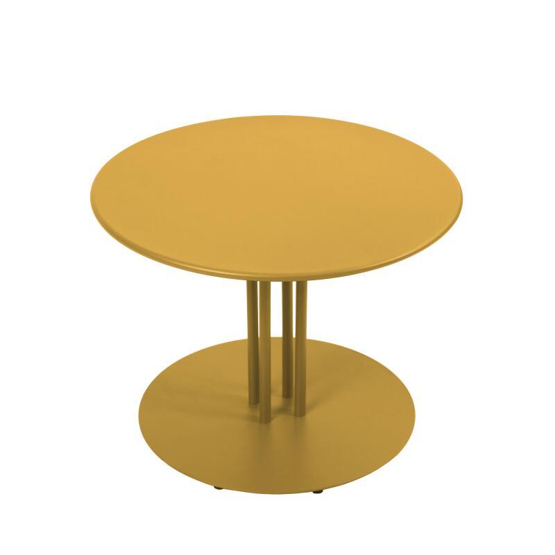 Mesa de centro de jardín redonda de metal Ø50x38 cm (3/4)