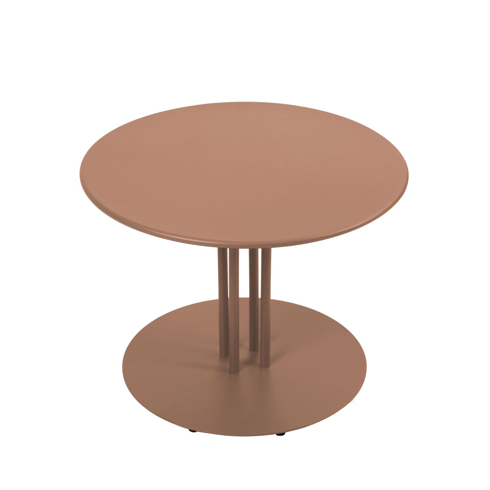 Mesa de centro de jardín redonda de metal Ø50x38 cm