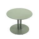 Mesa de centro de jardín redonda de metal Ø50x38 cm