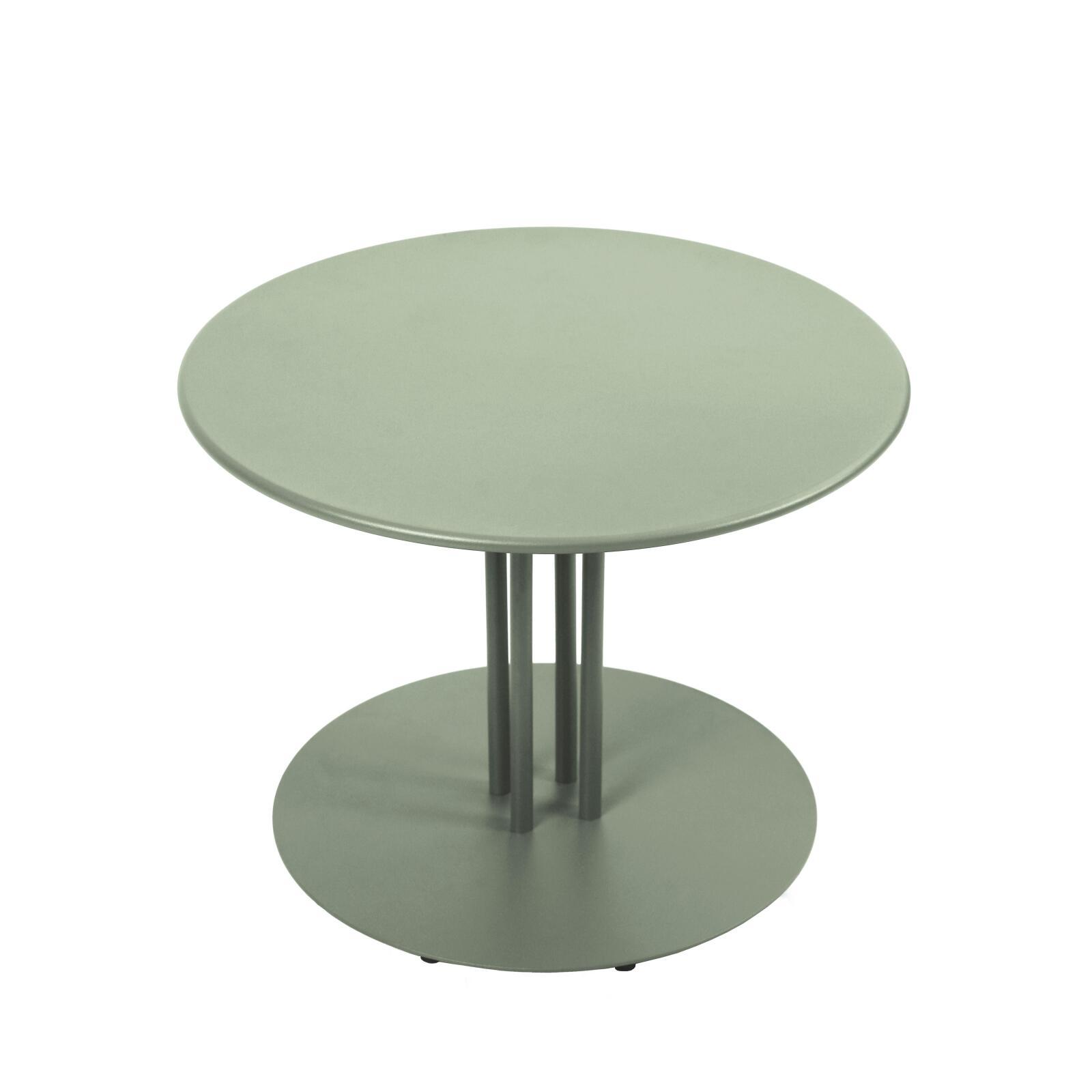 Mesa de centro de jardín redonda de metal Ø50x38 cm