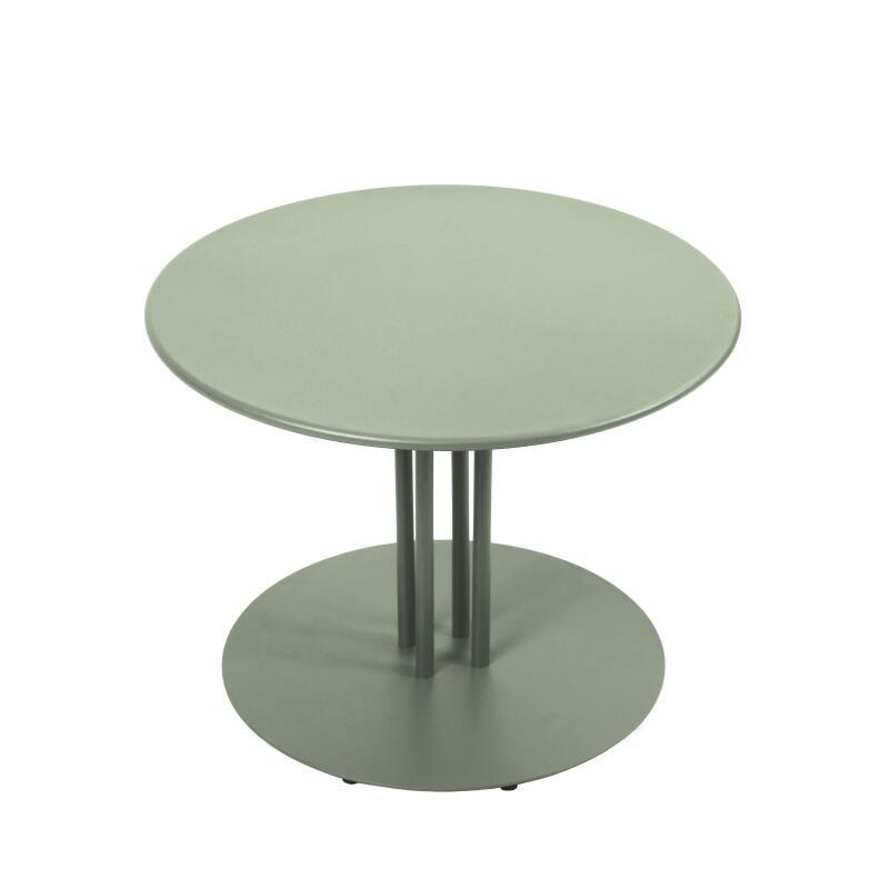 Mesa de centro de jardín redonda de metal Ø50x38 cm (3/4)