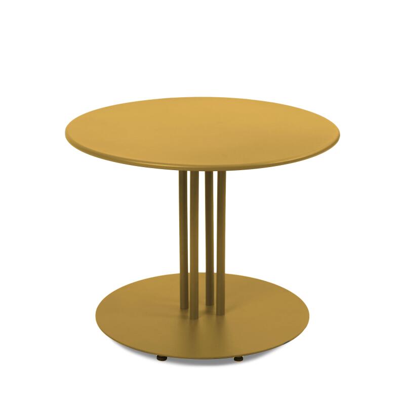 Mesa de centro de jardín redonda de metal Ø50x38 cm