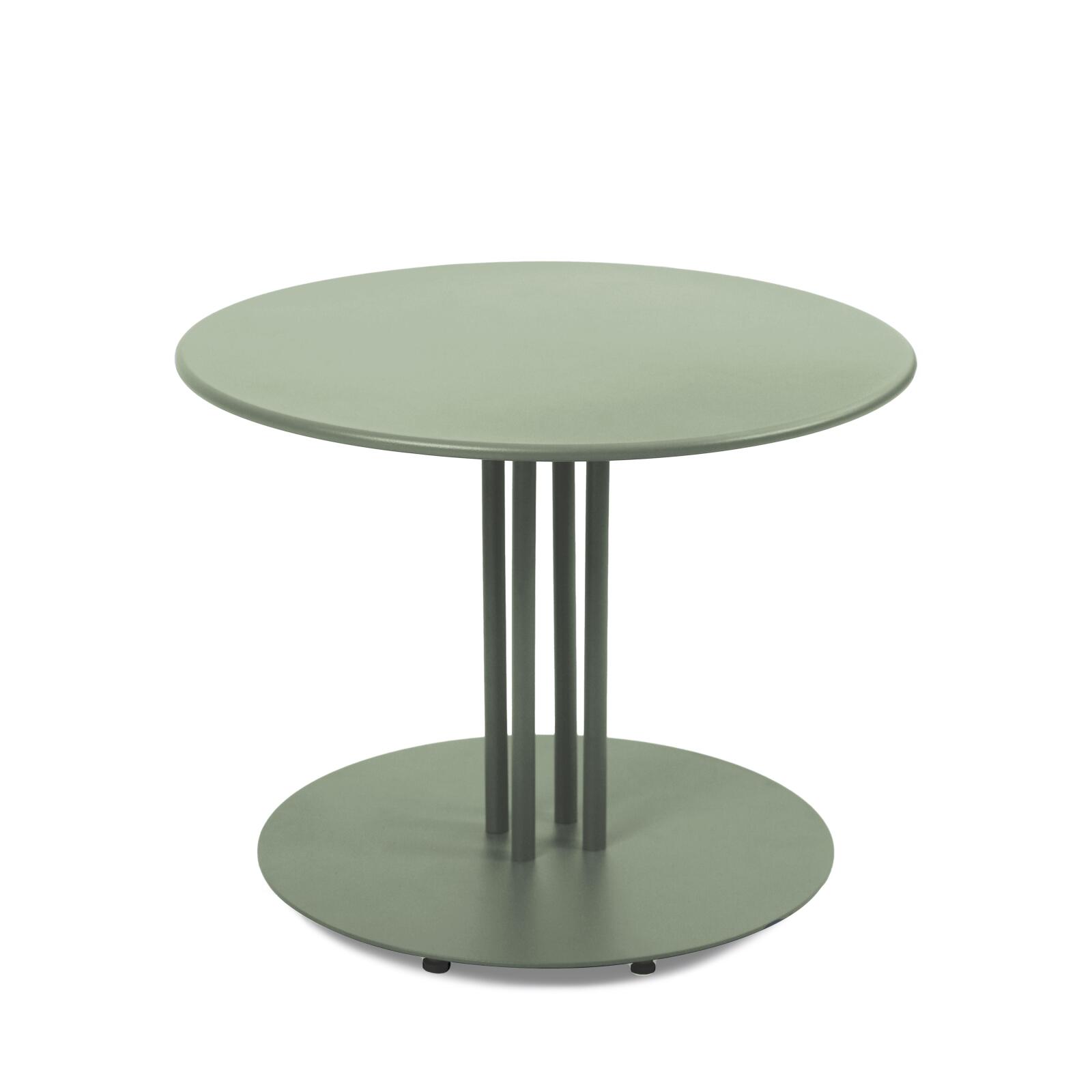 Mesa de centro de jardín redonda de metal Ø50x38 cm