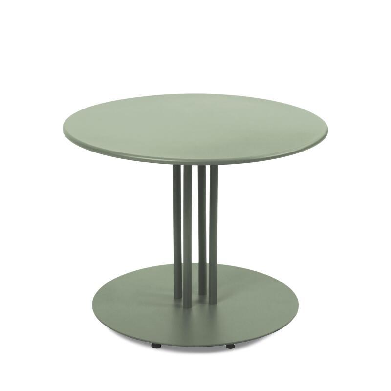 Mesa de centro de jardín redonda de metal Ø50x38 cm