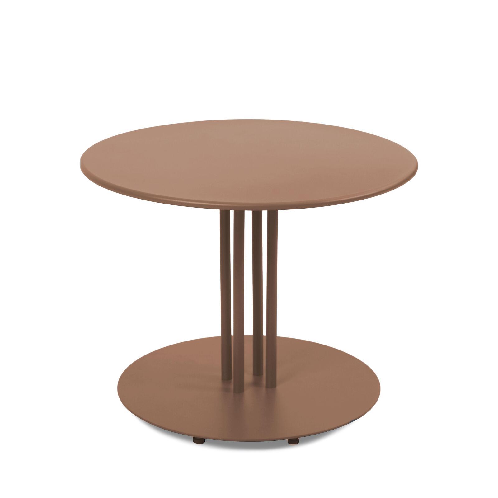 Mesa de centro de jardín redonda de metal Ø50x38 cm